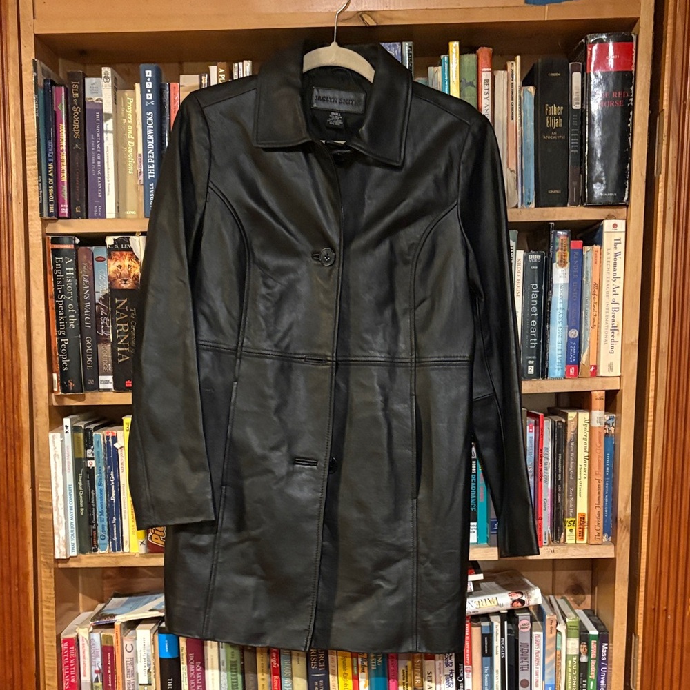 Jaclyn Smith Women's Black Leather Jacket